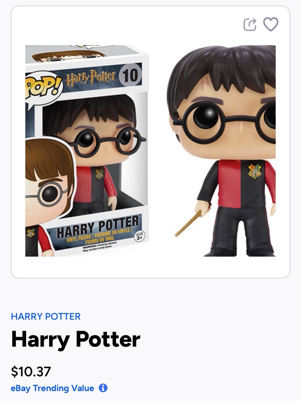 Funko Pop! Harry Potter Vinyl Figure in Black and Red- 10